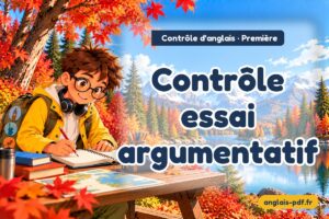 Contrôle d'anglais première : Contrôle essai argumentatif