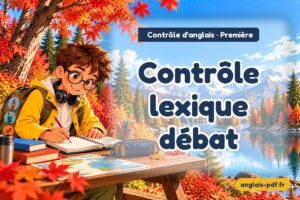 Contrôle d'anglais première : Contrôle lexique débat