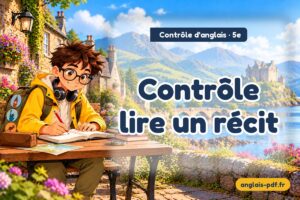 Contrôle d'anglais 5e : Contrôle lire un récit