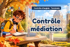Contrôle d'anglais terminale : Contrôle médiation