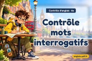Contrôle d'anglais 6e : Contrôle mots interrogatifs