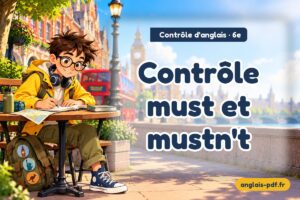 Contrôle d'anglais 6e : Contrôle must et mustn't