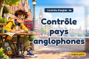 Contrôle d'anglais 6e : Contrôle pays anglophones