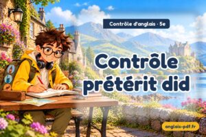 Contrôle d'anglais 5e : Contrôle prétérit did