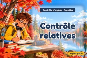Contrôle d'anglais première : Contrôle relatives