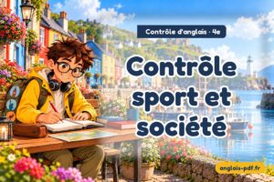 Contrôle d'anglais 4e : Contrôle sport et société