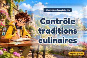 Contrôle d'anglais 5e : Contrôle traditions culinaires
