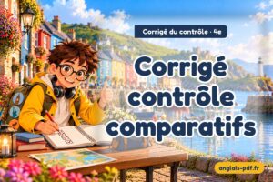 Corrigé du contrôle d'anglais 4e : Corrigé contrôle comparatifs