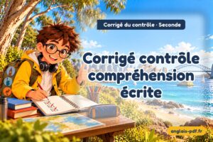 Corrigé du contrôle d'anglais seconde : Corrigé contrôle compréhension écrite