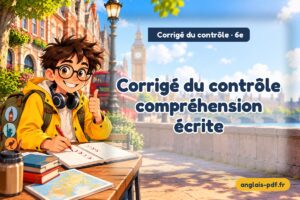 Corrigé du contrôle d'anglais 6e : Corrigé du contrôle compréhension écrite