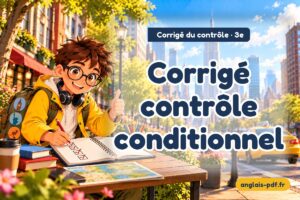 Corrigé du contrôle d'anglais 3e : Corrigé contrôle conditionnel
