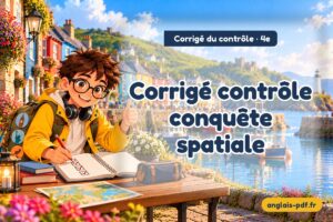 Corrigé du contrôle d'anglais 4e : Corrigé contrôle conquête spatiale