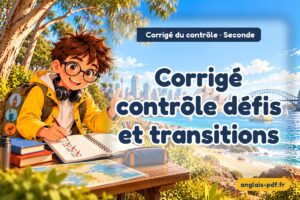 Corrigé du contrôle d'anglais seconde : Corrigé contrôle défis et transitions