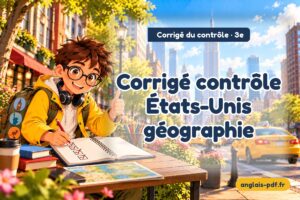 Corrigé du contrôle d'anglais 3e : Corrigé contrôle États-Unis géographie