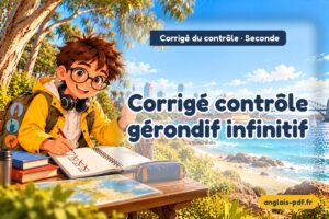Corrigé du contrôle d'anglais seconde : Corrigé contrôle gérondif infinitif