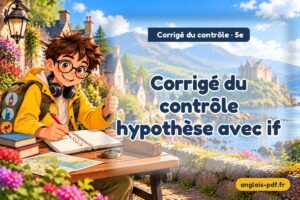 Corrigé du contrôle d'anglais 5e : Corrigé du contrôle hypothèse avec if