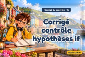 Corrigé du contrôle d'anglais 4e : Corrigé contrôle hypothèses if