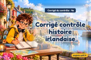 Corrigé du contrôle d'anglais 4e : Corrigé contrôle histoire irlandaise