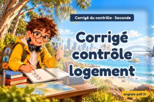 Corrigé du contrôle d'anglais seconde : Corrigé contrôle logement