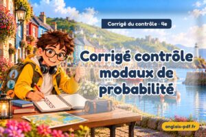 Corrigé du contrôle d'anglais 4e : Corrigé contrôle modaux de probabilité