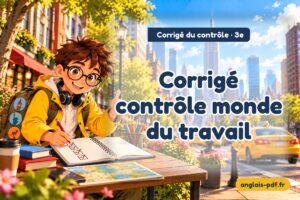 Corrigé du contrôle d'anglais 3e : Corrigé contrôle monde du travail