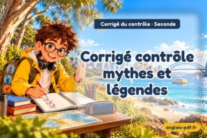 Corrigé du contrôle d'anglais seconde : Corrigé contrôle mythes et légendes