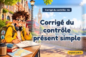 Corrigé du contrôle d'anglais 6e : Corrigé du contrôle présent simple