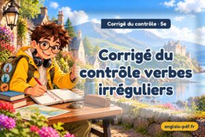 Corrigé du contrôle d'anglais 5e : Corrigé du contrôle verbes irréguliers