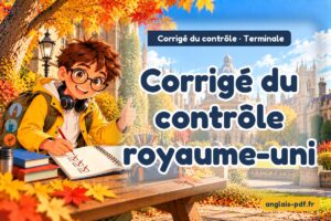 Corrigé du contrôle d'anglais terminale : Corrigé du contrôle royaume-uni