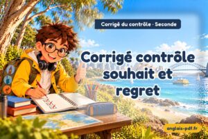 Corrigé du contrôle d'anglais seconde : Corrigé contrôle souhait et regret