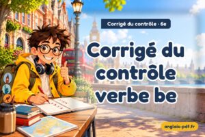 Corrigé du contrôle d'anglais 6e : Corrigé du contrôle verbe be