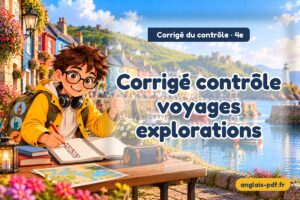 Corrigé du contrôle d'anglais 4e : Corrigé contrôle voyages explorations