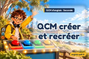 QCM d'anglais seconde : QCM créer et recréer