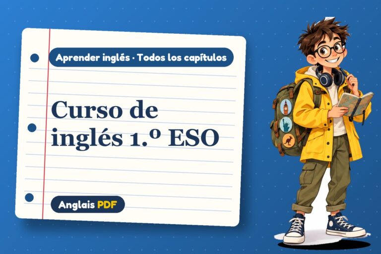 Curso de inglés 1.º ESO: libro de 57 páginas para descargar en PDF