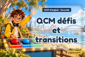QCM d'anglais seconde : QCM défis et transitions