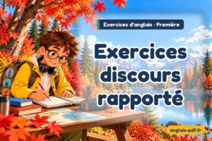 Exercices d'anglais première : Exercices discours rapporté