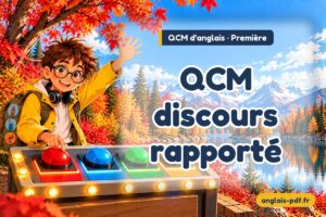 QCM d'anglais première : QCM discours rapporté