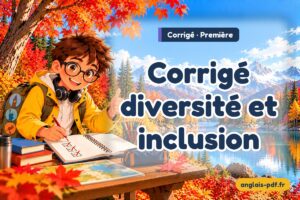 Corrigé des exercices d'anglais première : Corrigé diversité et inclusion