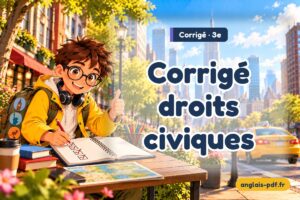 Corrigé des exercices d'anglais 3e : Corrigé droits civiques