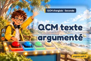 QCM d'anglais seconde : QCM texte argumenté