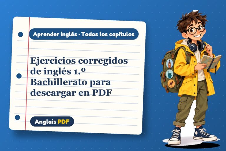 Ejercicios corregidos de inglés 1.º Bachillerato para descargar en PDF