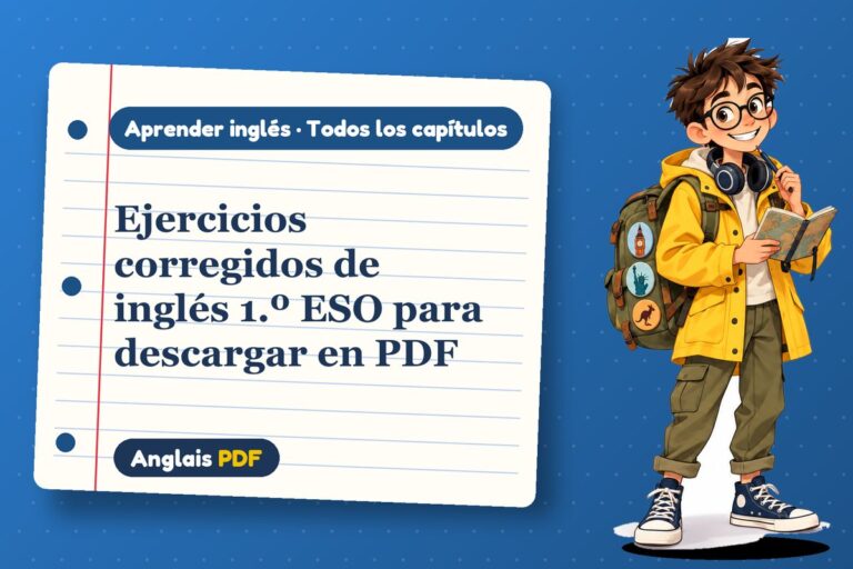 Ejercicios corregidos de inglés 1.º ESO para descargar en PDF