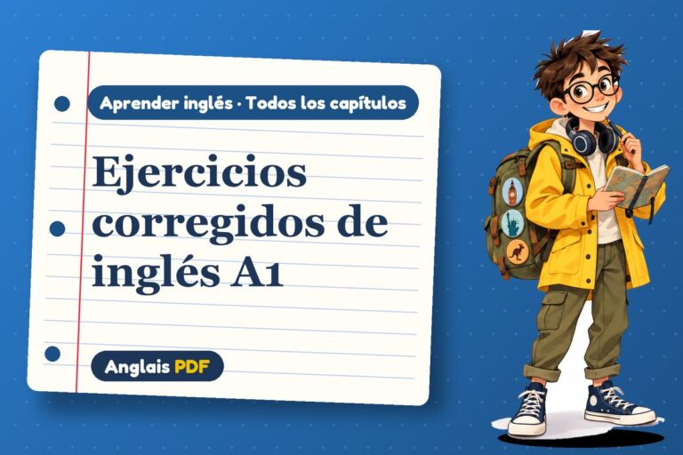 Ejercicios corregidos de inglés A1: libro de 170 páginas para descargar en PDF