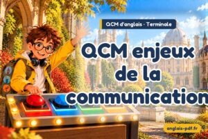 QCM d'anglais terminale : QCM enjeux de la communication