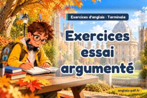 Exercices d'anglais terminale : Exercices essai argumenté