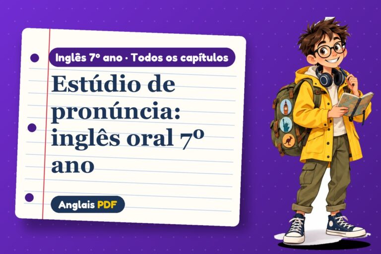 Inglês oral 7º ano: 12 aulas de áudio para falar inglês