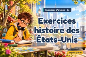 Exercices d'anglais 3e : Exercices histoire des États-Unis