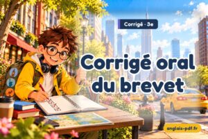 Corrigé des exercices d'anglais 3e : Corrigé oral du brevet