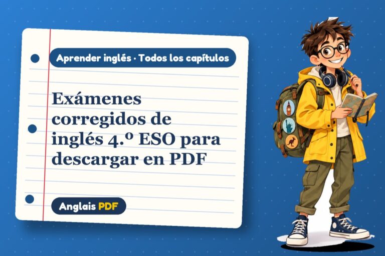 Exámenes corregidos de inglés 4.º ESO para descargar en PDF