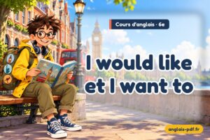 Cours d'anglais 6e : I would like et I want to